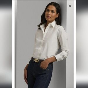 Lauren Cotton Button Down